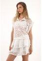 Tennis Camisa En Encaje De Silueta Amplia Para Mujer de Tennis