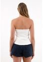 Tennis Camisa Strapless De Silueta A Crudo Para Mujer de Tennis