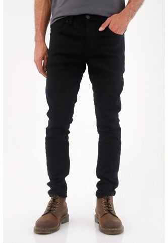 Tennis Jean Super Skinny Negro Para Hombre Tennis