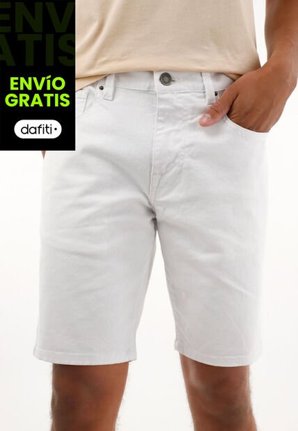 Tennis Bermuda Nudy Blanca Para Hombre