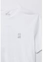 Tennis Camiseta Manga Corta Estampada Blanca Para Hombre de Tennis