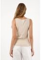 Tennis Camiseta Manga Sisa Ajustada Crudo Para Mujer de Tennis