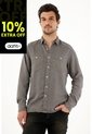 Tennis Camisa Clásica Gris Con Bolsillos Delanteros Para Hombre de Tennis