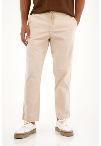 Tennis Pantalón En Dril Clásico Crudo Para Hombre