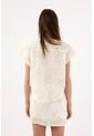 Tennis Camisa Sin Mangas Relajadas Con Bordado Floral Blanco Para Mujer de Tennis