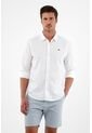 Tennis Camisa Blanca Manga Larga Para Hombre de Tennis