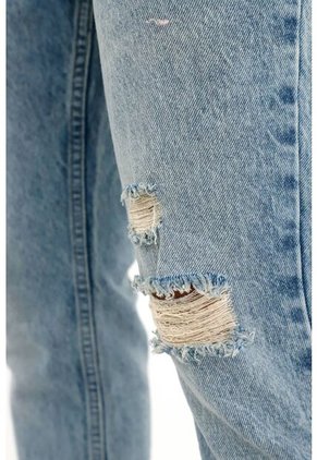 Tennis Jean Classic Con Rotos Azul Para Hombre