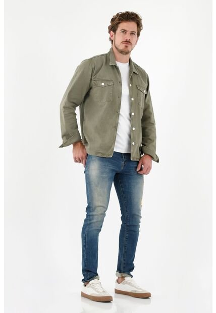 Chaqueta Verde Tipo Cazadora Para Hombre