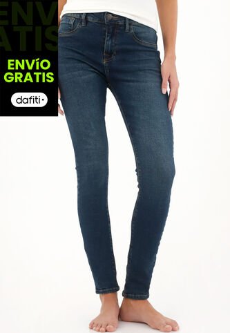 Tennis Jean Super Slim Azul Para Mujer Tennis