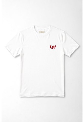 Tennis Camiseta Gráfica Fit Clásico Con Chiles De Algodón Blanco Para Mujer Tennis
