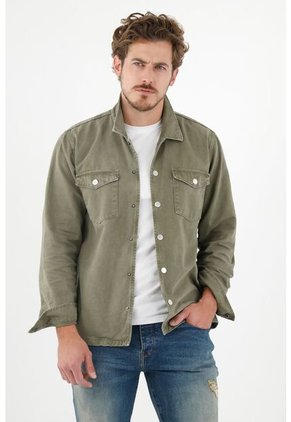 Chaqueta Verde Tipo Cazadora Para Hombre