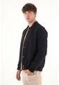 Tennis Chaqueta Bomber Afelpada Negra Para Hombre de Tennis