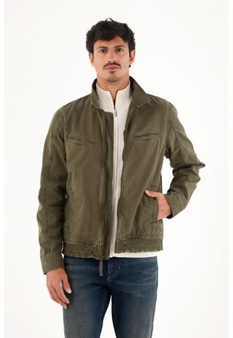 Tennis Abrigo Clásico Con Cierre Frontal Verde Para Hombre Tennis