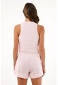 Chaleco Con Bolsillos De Ribete Decorativos Para Mujer de Tennis