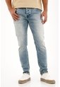 Tennis Jean Skinny Con Lavado Tipo Froster Azul Para Hombre de Tennis