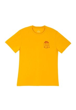 Tennis Camiseta Amarilla Manga Corta Para Hombre