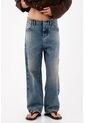 Tennis Jeans Recto En Denim Con Efecto Vintage Difuminado Para Mujer de Tennis