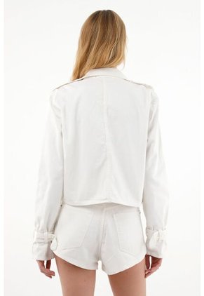 Tennis Chaqueta Crudo Con Tejido En Frente Para Mujer