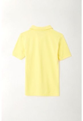 Polo Amarilla Con Raqueta Bordada Para Niño