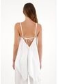 Tennis Camisa Amplia Que Anuda En Espalda Blanca Para Mujer de Tennis