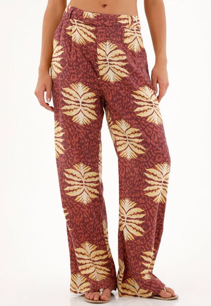 Pantalón Clásico Estampado Para Mujer