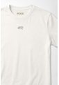 Tennis Camiseta Fit Recto Con Mini Tigre En Algodón Blanco Para Mujer de Tennis