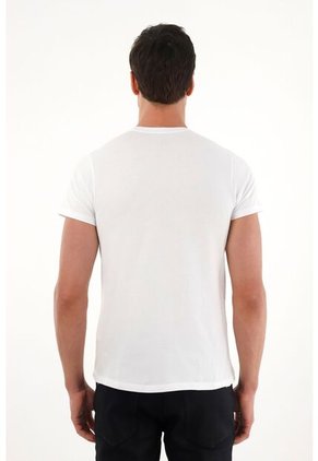 Tennis Camiseta De Manga Corta Blanca Para Hombre