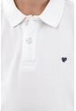 Polo Cuello Tejido Blanca Para Niño de Tennis