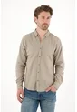 Tennis Camisa Manga Larga Con Raqueta Bordada Gris Para Hombre de Tennis