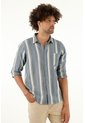 Tennis Camisa Manga Larga A Rayas De Color Para Hombre de Tennis
