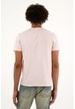 Camiseta Manga Corta Rosada Para Hombre de Tennis