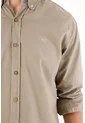 Tennis Camisa Manga Larga Con Raqueta Bordada Gris Para Hombre de Tennis