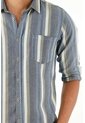 Tennis Camisa Manga Larga A Rayas De Color Para Hombre de Tennis