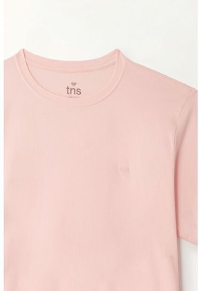 Camiseta Rosada Manga Corta Para Hombre