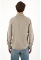 Tennis Camisa Manga Larga Con Raqueta Bordada Gris Para Hombre de Tennis