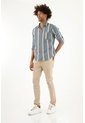Tennis Camisa Manga Larga A Rayas De Color Para Hombre de Tennis