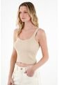 Tennis Camiseta Tejida Café Para Mujer de Tennis