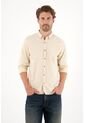Tennis Camisa Manga Larga Con Raqueta Bordada Verde Para Hombre de Tennis