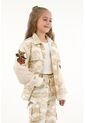 Abrigo Crudo De Estampado Militar Para Niña de Tennis