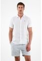 Tennis Camisa Blanca En Lino Para Hombre de Tennis
