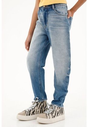 Jean Balloon Tiro Alto Para Niña