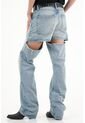 Tennis Jean Recto Tiro Alto Con Detalles Desflecados Para Mujer de Tennis