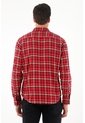Tennis Camisa Tipo Leñadora Roja Para Hombre de Tennis