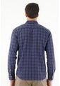 Tennis Camisa A Cuadros Cuello Clásico Azul Para Hombre de Tennis