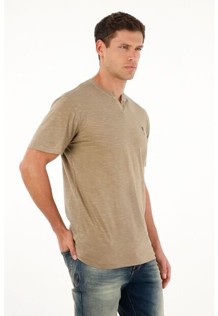 Tennis Camiseta Gris Manga Corta Para Hombre