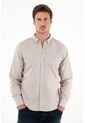 Tennis Camisa De Silueta Clásica Con Raqueta Bordada Gris Para Hombre de Tennis