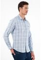 Camisa Con Diseño A Cuadros Azul Para Hombre de Tennis