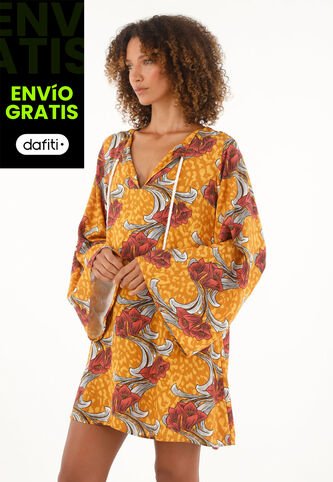 Vestido Estampado Corto Para Mujer Tennis