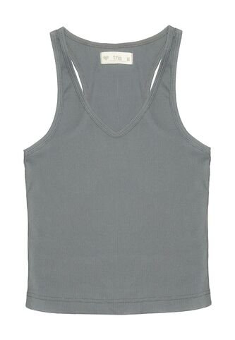 Camiseta Cuello En V Azul Para Mujer Tennis