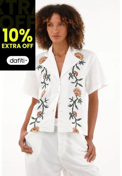 Tennis Camisa Tipo Bowling Manga Corta Para Mujer
